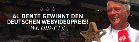 al Dente gewinnt den deutschen Webvideopreis